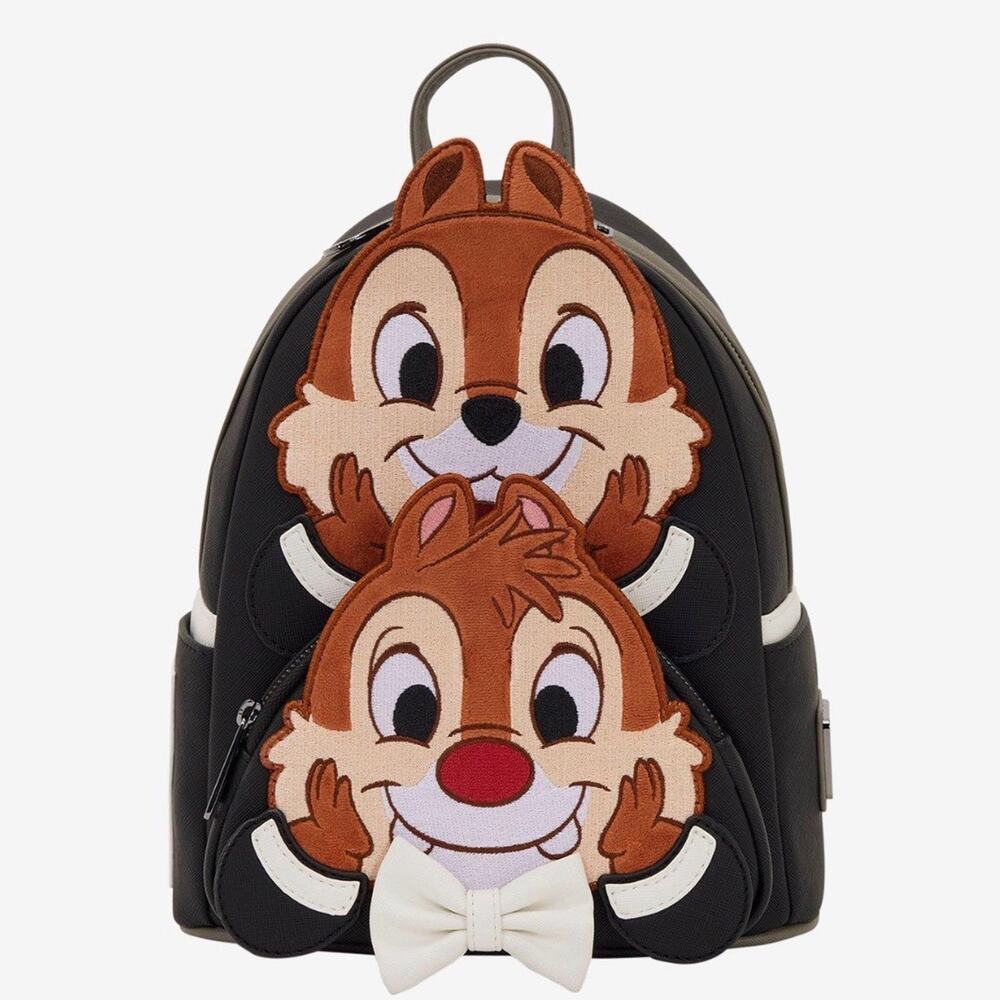 Loungefly Disneys Chip N Dale & A Miss Figural Backpack NWT